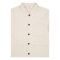 Journey Embroidery Overshirt Ivory