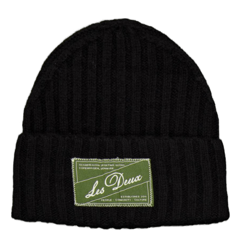 Wells Wool Beanie Black