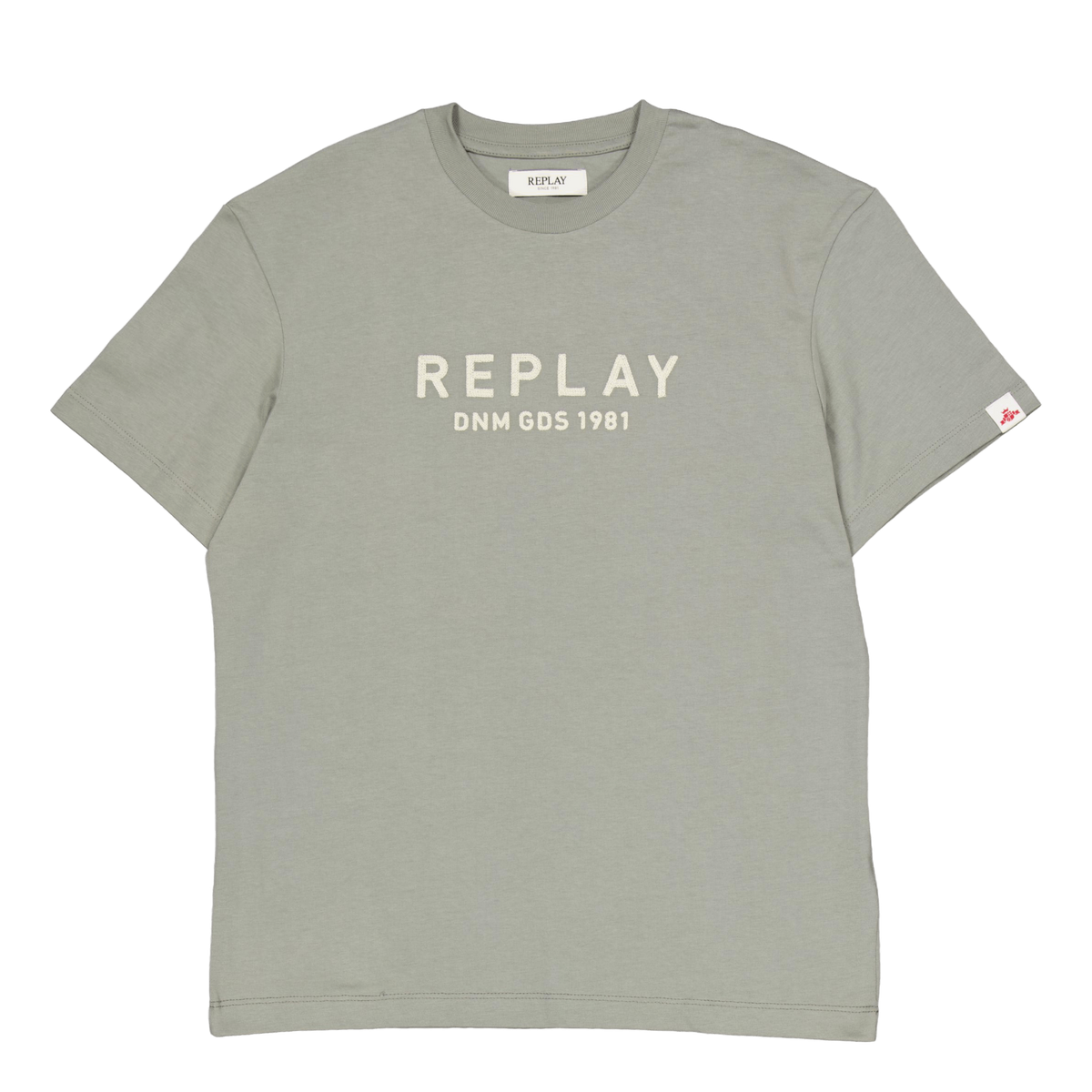 Embroided Logo Tee Grey Military