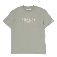 Embroided Logo Tee Grey Military