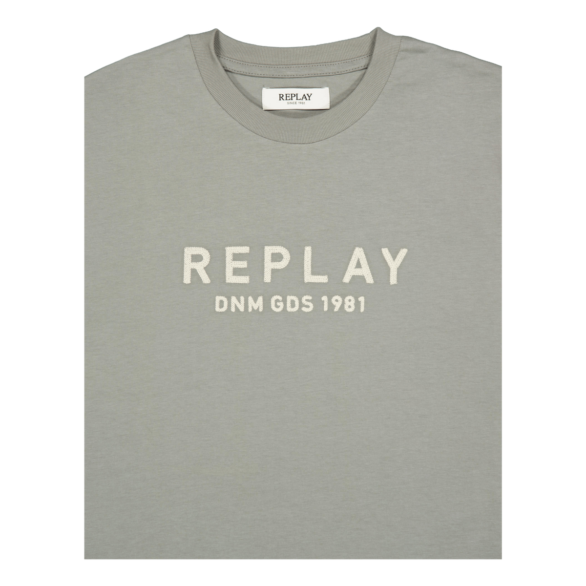 Embroided Logo Tee Grey Military