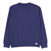 French Terry Crew Neck Sweatsh Medium Blue