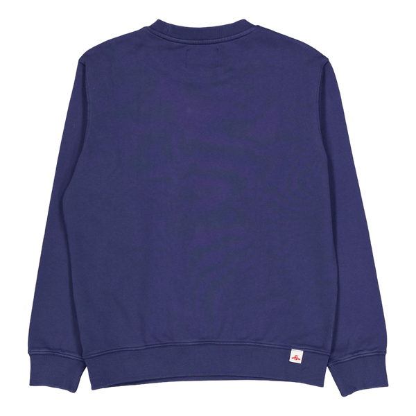 French Terry Crew Neck Sweatsh Medium Blue