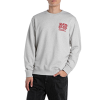 French Terry Crew Neck Sweatsh Light Grey Melange