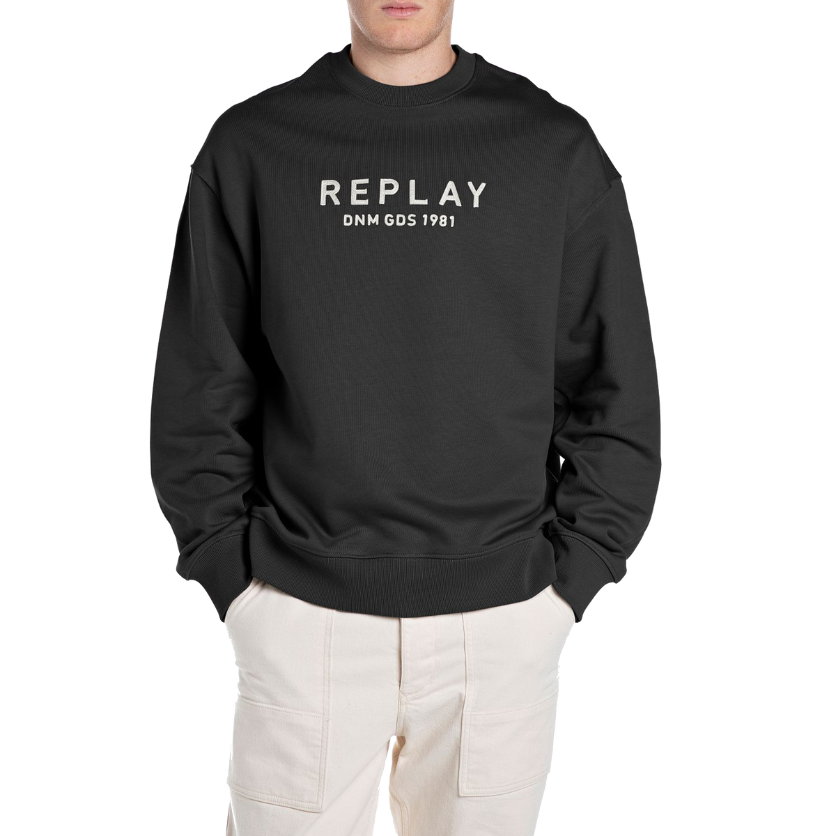 Embroided Logo Sweatshirt Black