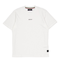 Replay Basic Logo Tee Natural White