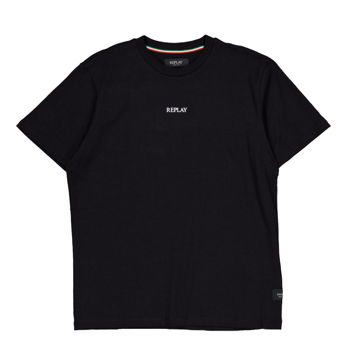 Replay Basic Logo Tee Black