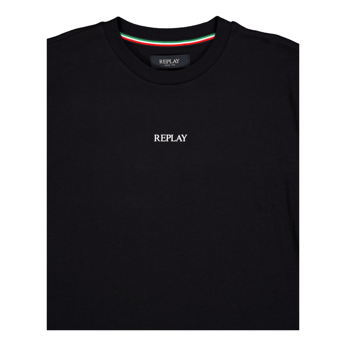 Replay Basic Logo Tee Black