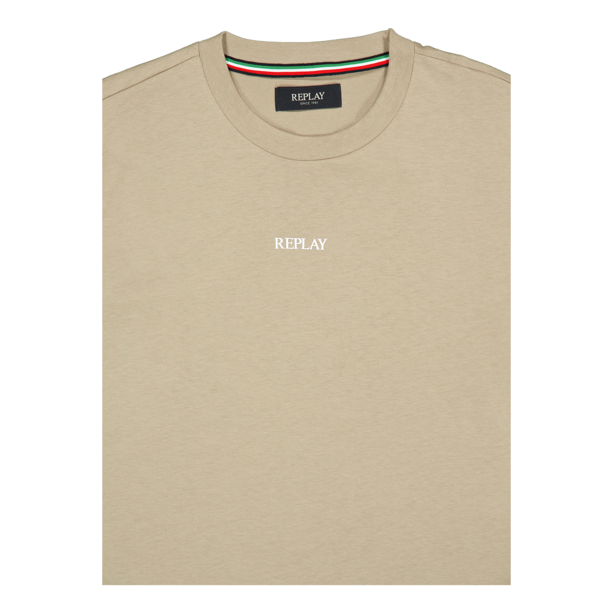 Replay Basic Logo Tee Turtledove