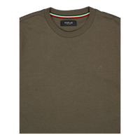 Replay Basic Logo Tee Mud Green