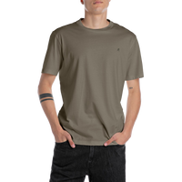 Replay Basic Logo Tee Mud Green