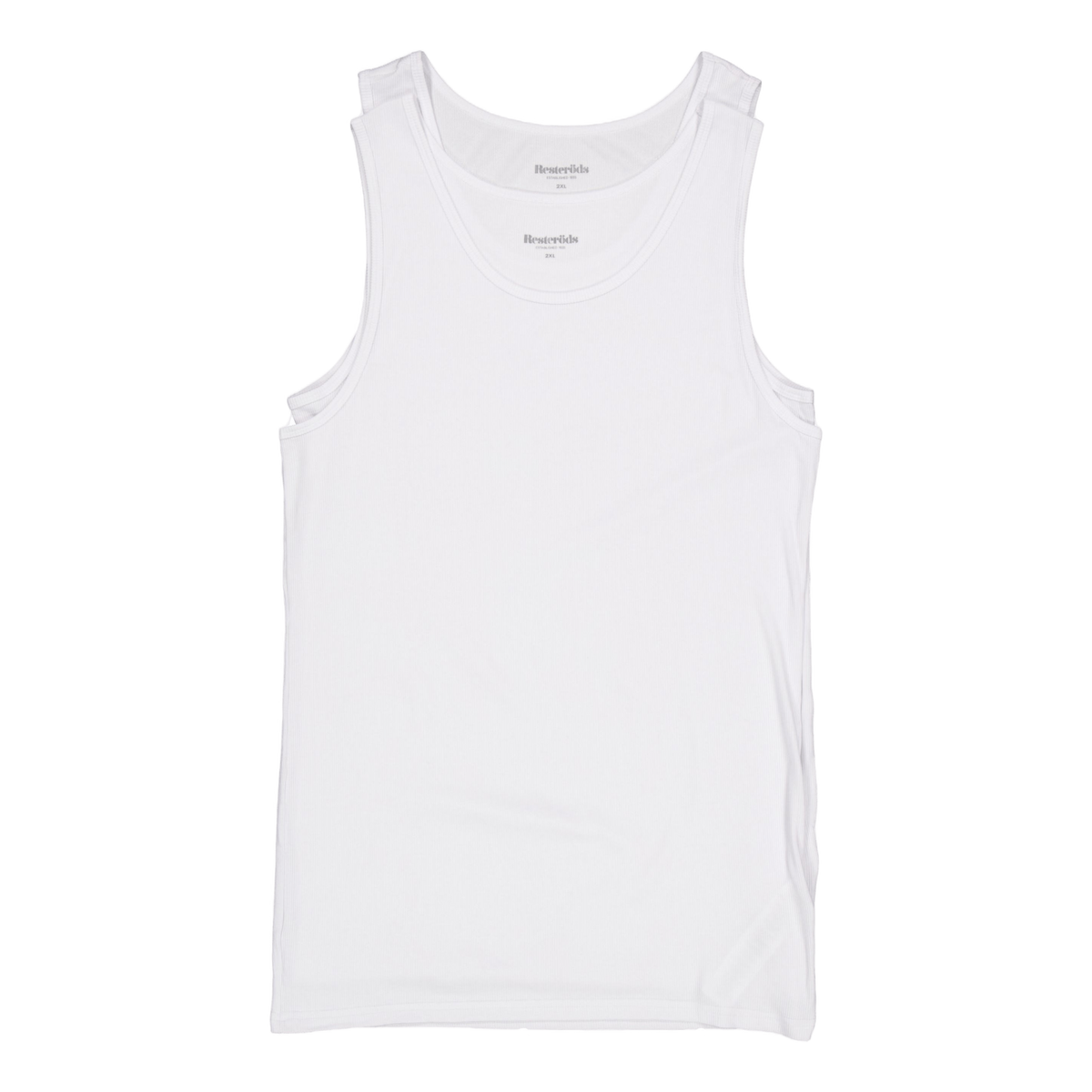 Tanktop 2-pack Bamboo White