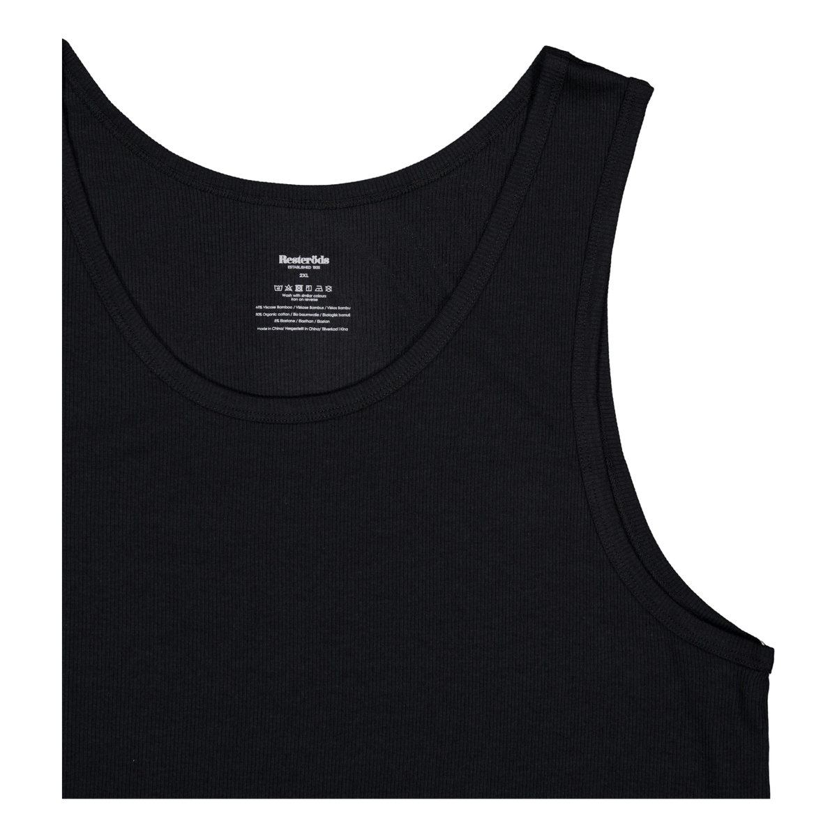 Tanktop 2-pack Bamboo Black