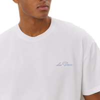 Crew T-shirt White/xenon Blue