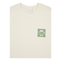 Goods T-shirt Ivory/chive Green