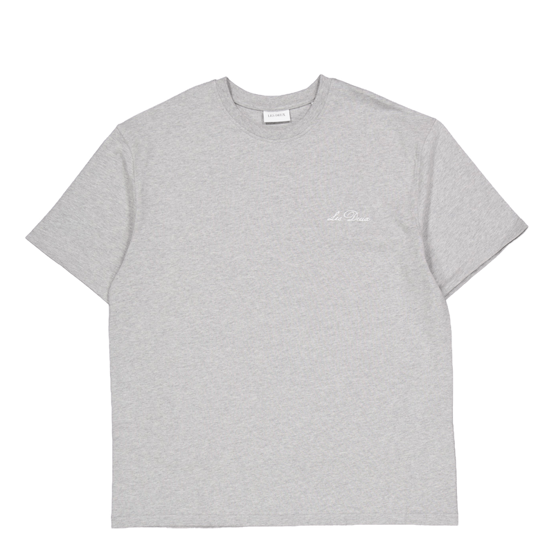 Crew T-shirt Grey Melange/white