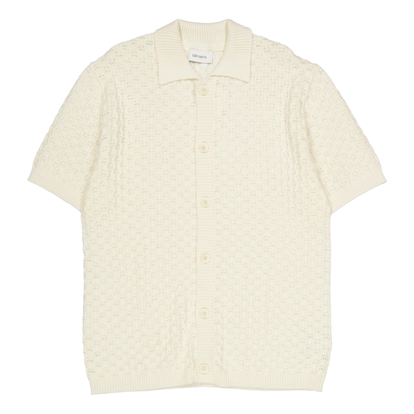 Gespertus Ss Knit Shirt Ivory