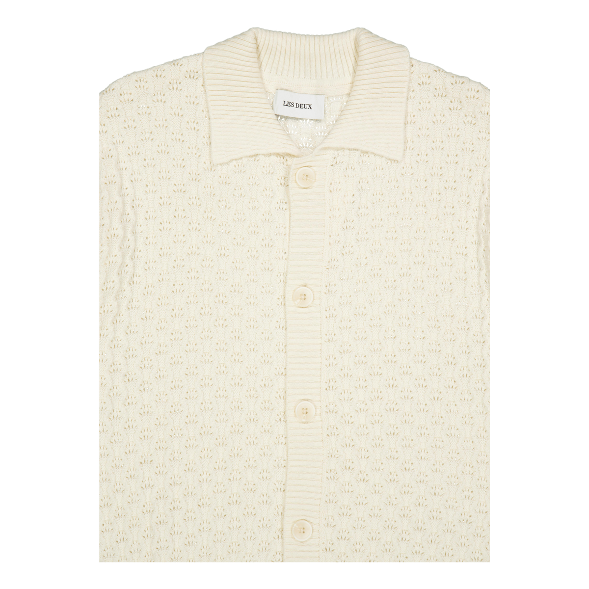 Gespertus Ss Knit Shirt Ivory