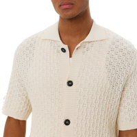 Gespertus Ss Knit Shirt Ivory