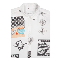 Kamar Aop Ss Shirt Light Ivory