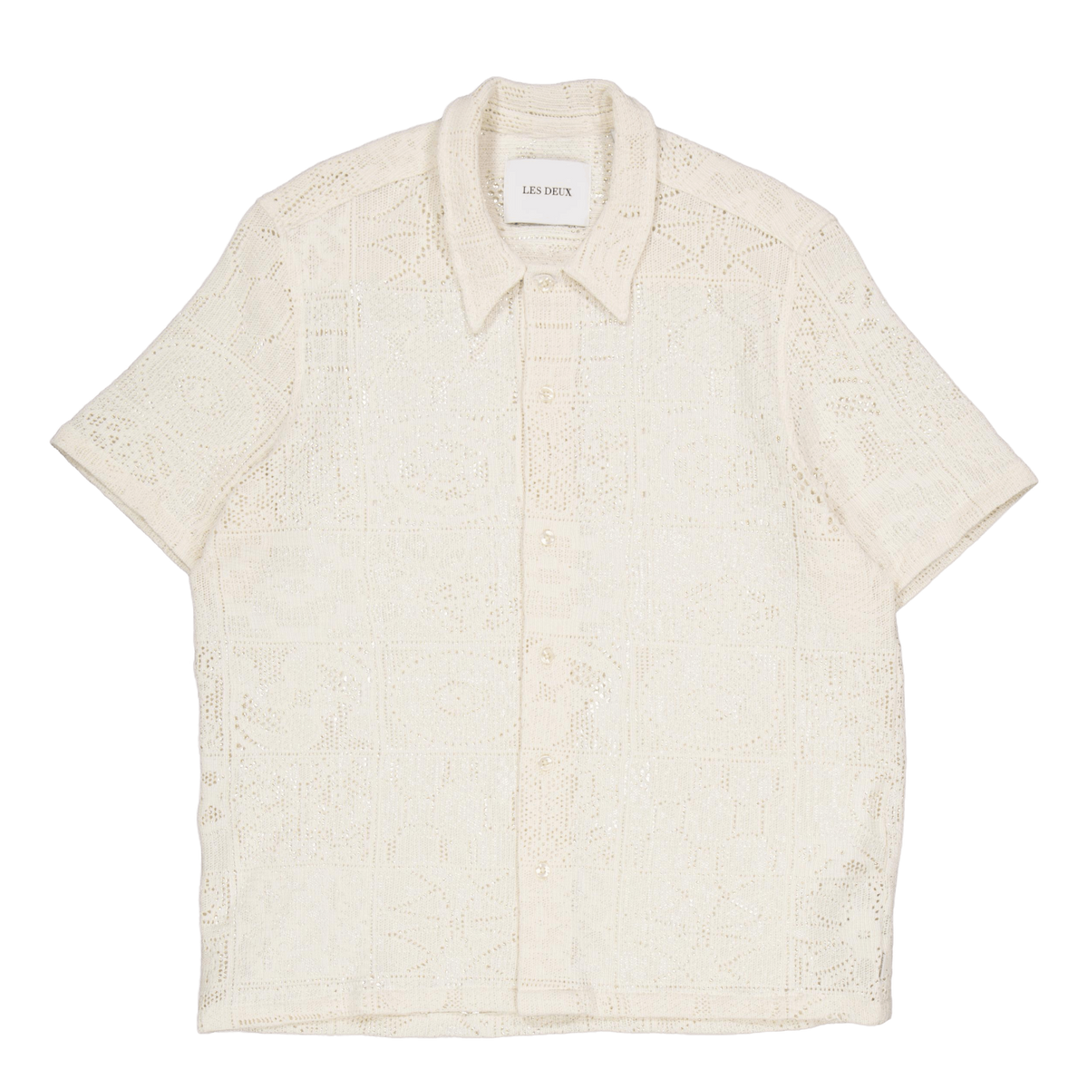 Hector Lace Ss Shirt Ivory