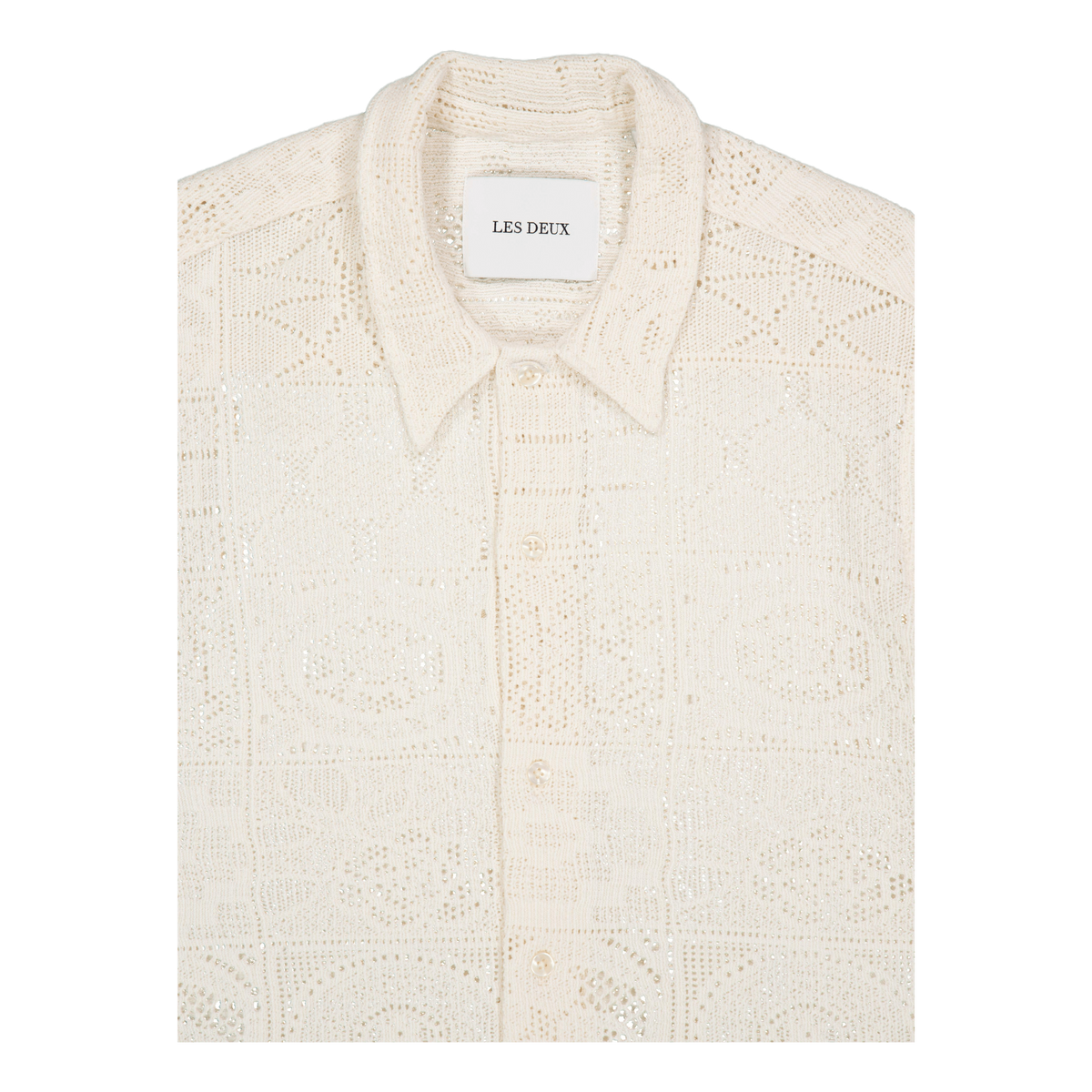 Hector Lace Ss Shirt Ivory