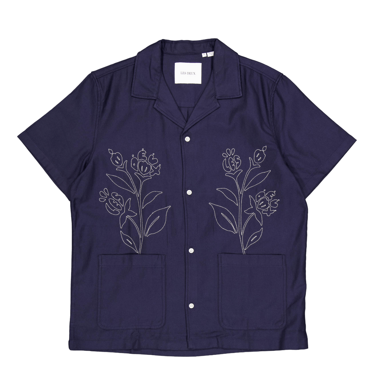 Kingsley Aoe Ss Shirt Dark Navy