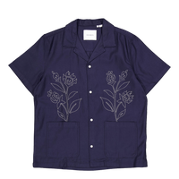 Kingsley Aoe Ss Shirt Dark Navy