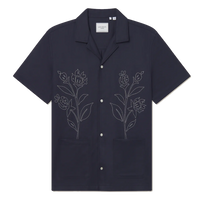 Kingsley Aoe Ss Shirt Dark Navy