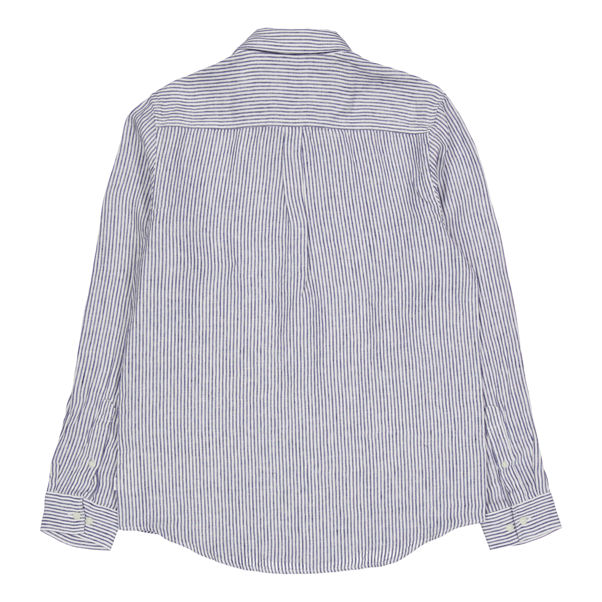 Kristian Linen B.d. Shirt Light Ivory/blueprint