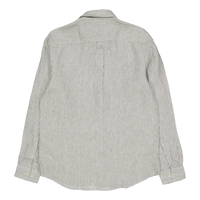 Kristian Linen B.d. Shirt Light Ivory/lichen Green