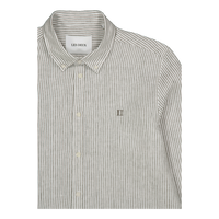 Kristian Linen B.d. Shirt Light Ivory/lichen Green