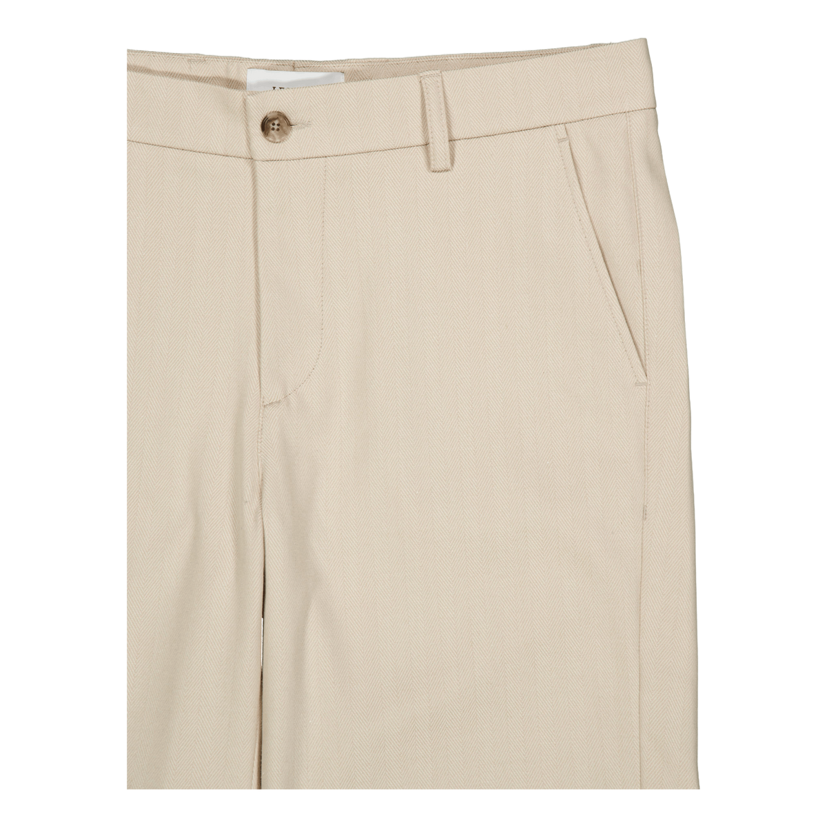 Como Reg Herringbone Shorts Dark Sand/light Sand