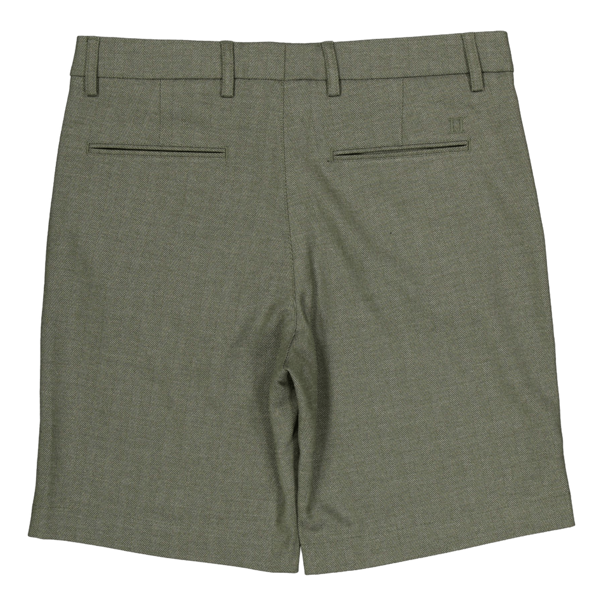 Como Reg Herringbone Shorts Forest Green/chive Green