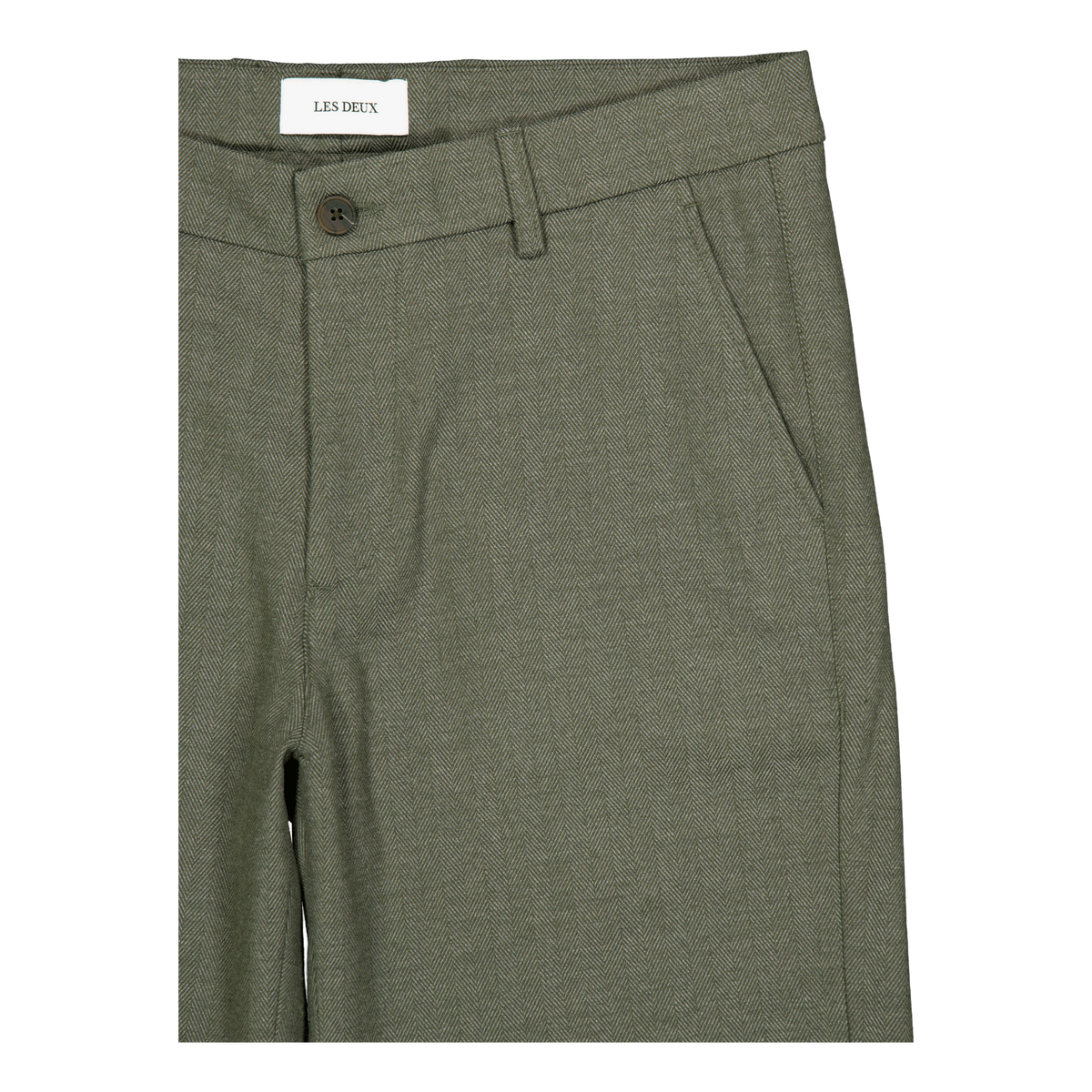 Como Reg Herringbone Shorts Forest Green/chive Green