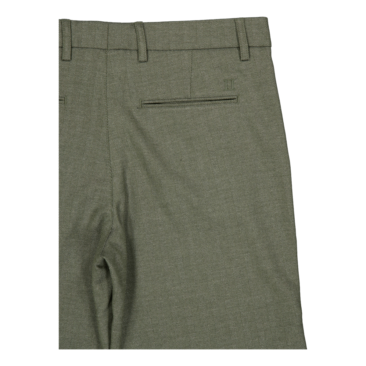 Como Reg Herringbone Shorts Forest Green/chive Green