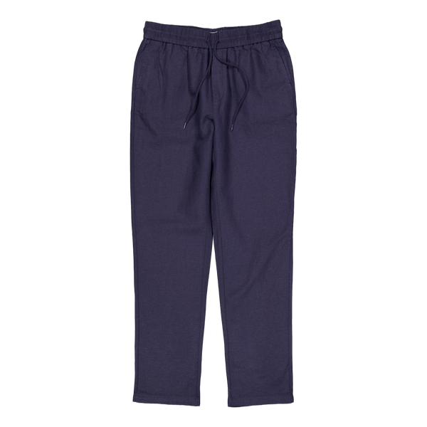 Patrick Linen Pants Dark Navy