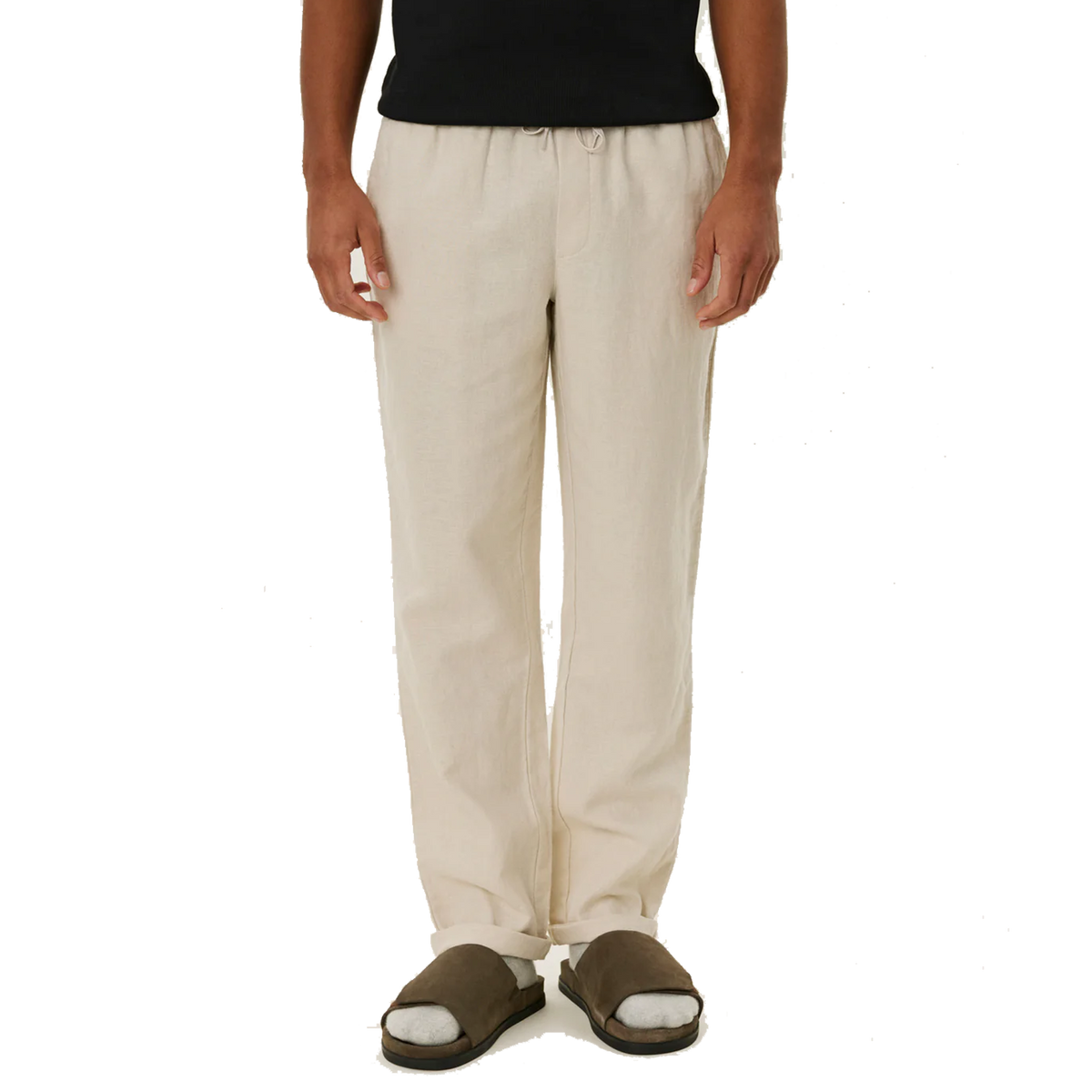 Patrick Linen Pants Light Sand