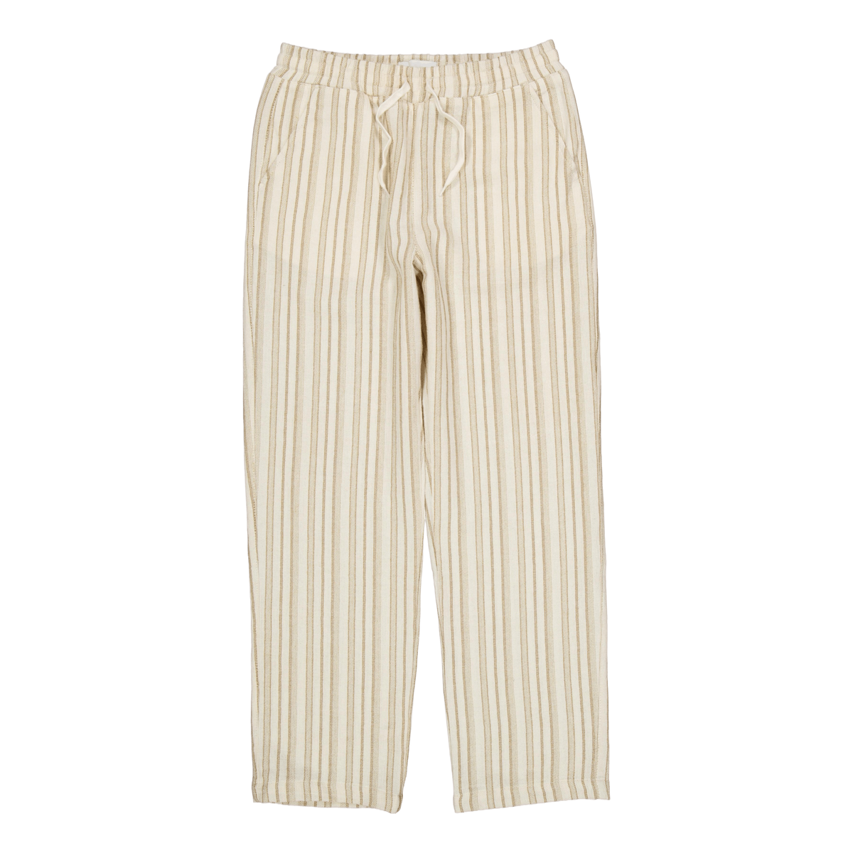 Houston Stripe Cotton Pants Ivory/lichen Green