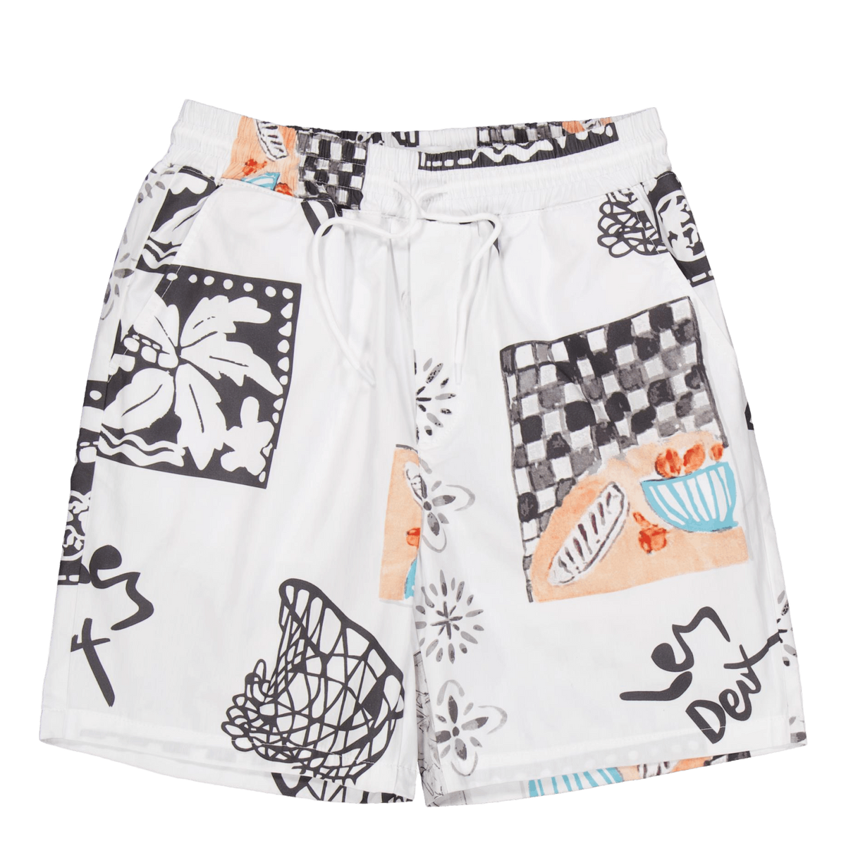 Otto Aop Shorts Light Ivory