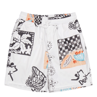 Otto Aop Shorts Light Ivory