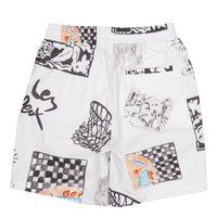 Otto Aop Shorts Light Ivory