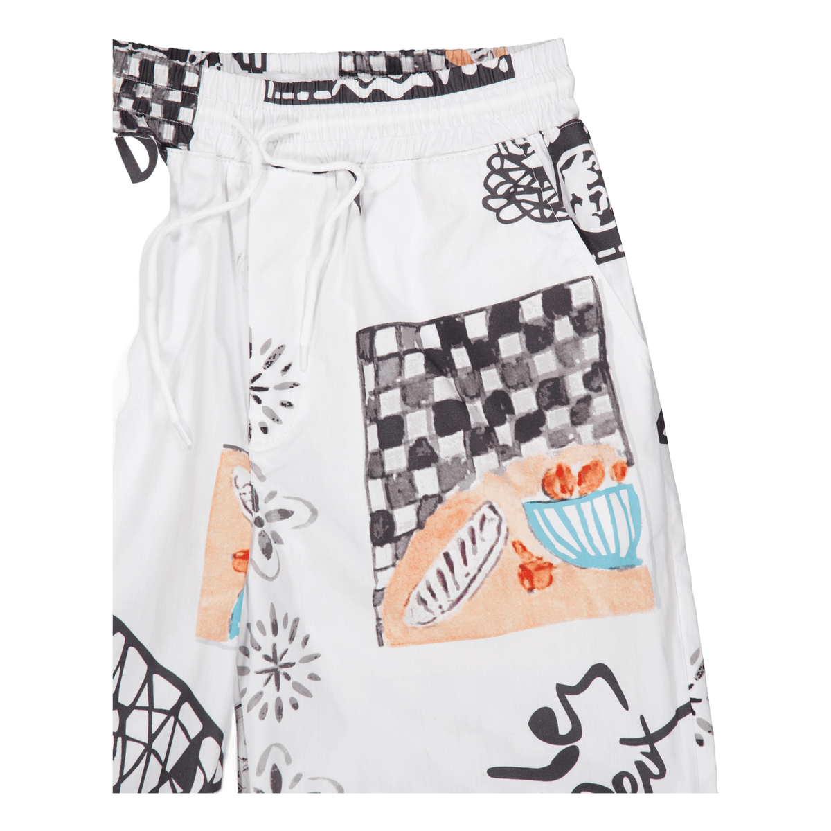 Otto Aop Shorts Light Ivory