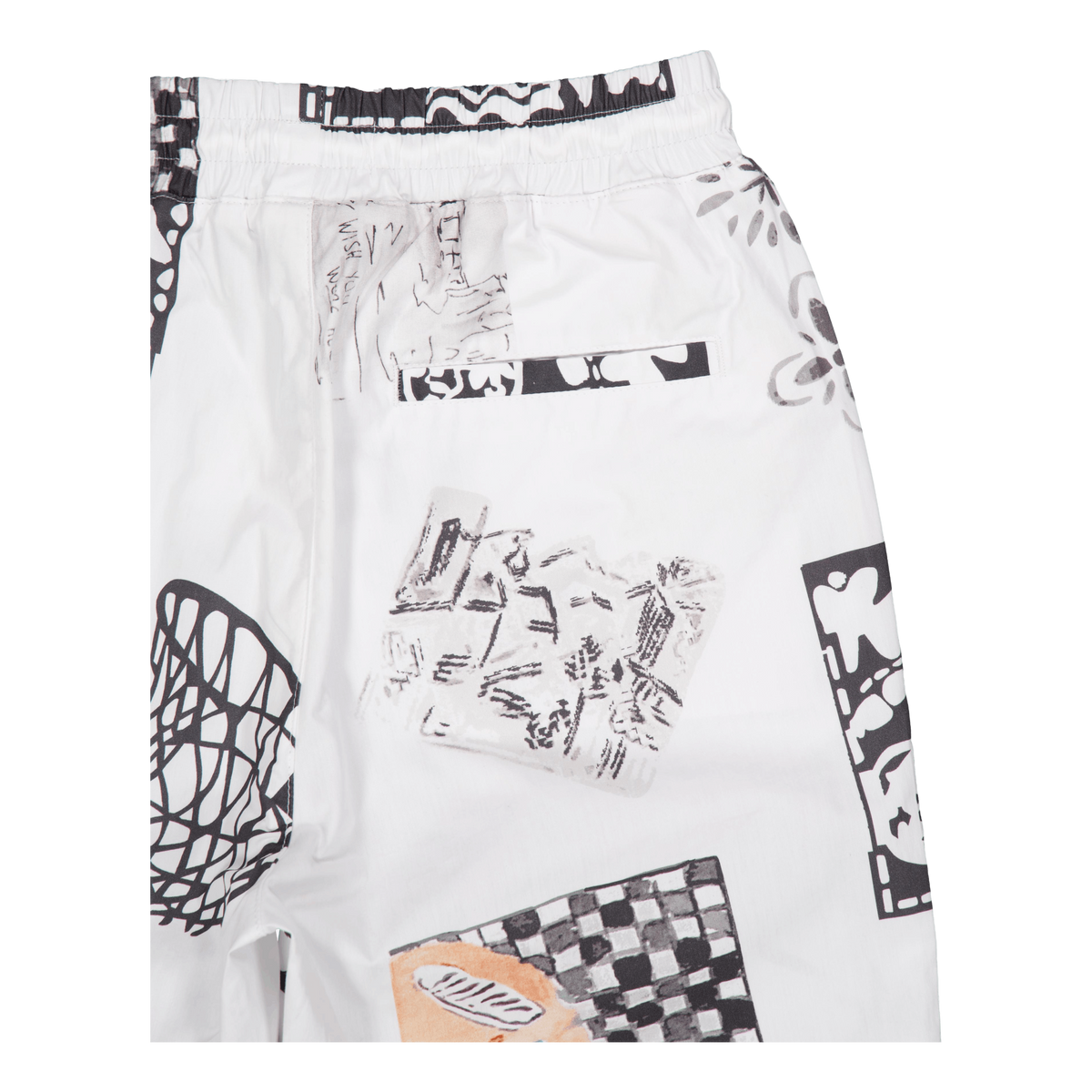 Otto Aop Shorts Light Ivory