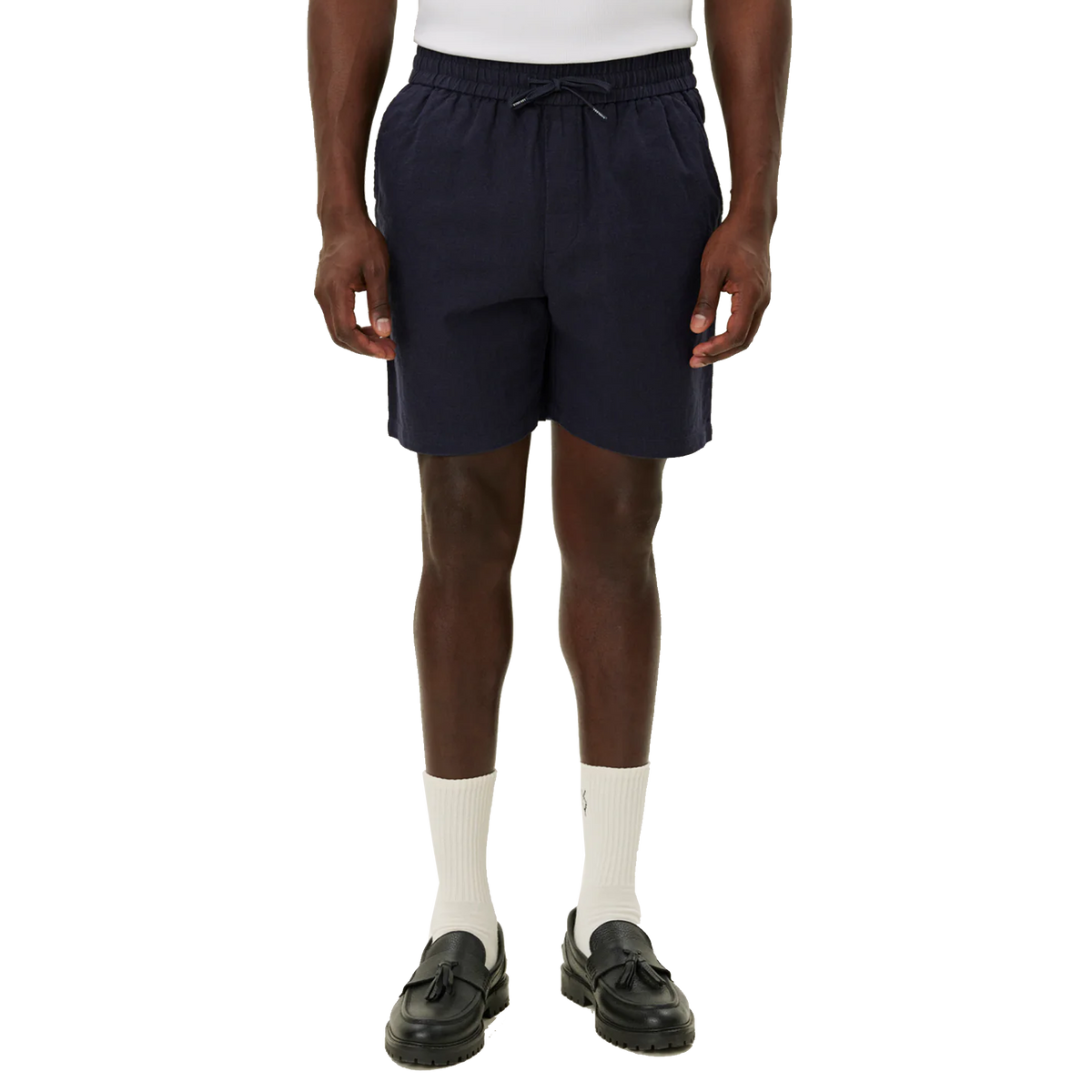 Otto Linen Shorts Dark Navy