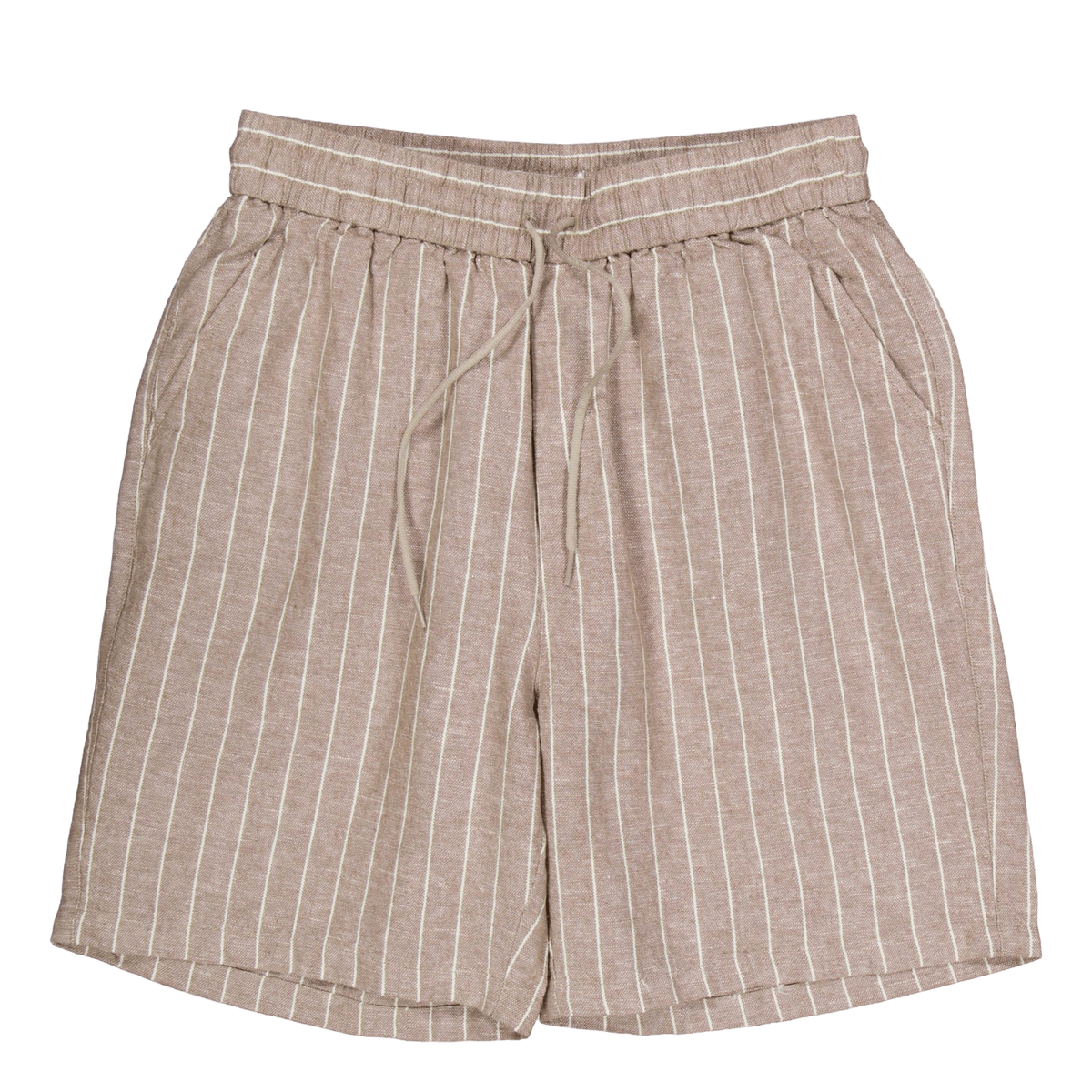 Otto Linen Shorts Walnut/light Ivory