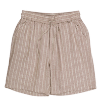 Otto Linen Shorts Walnut/light Ivory