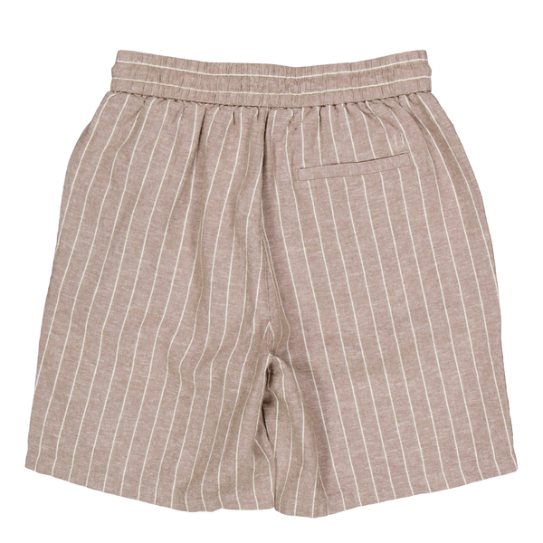 Otto Linen Shorts Walnut/light Ivory