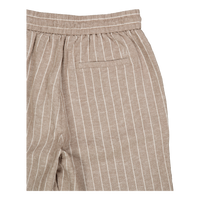 Otto Linen Shorts Walnut/light Ivory