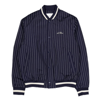 Les Deux Tech Varsity Jacket Dark Navy/ivory